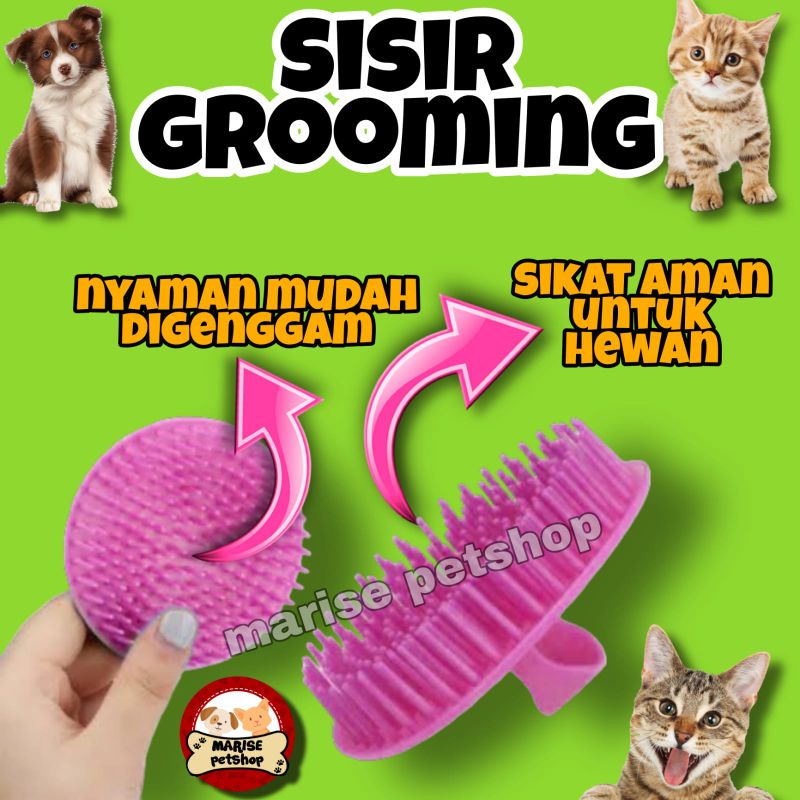 Sisir grooming kucing - sisir grooming anjing - sisir mandi kucing - sisir kucing