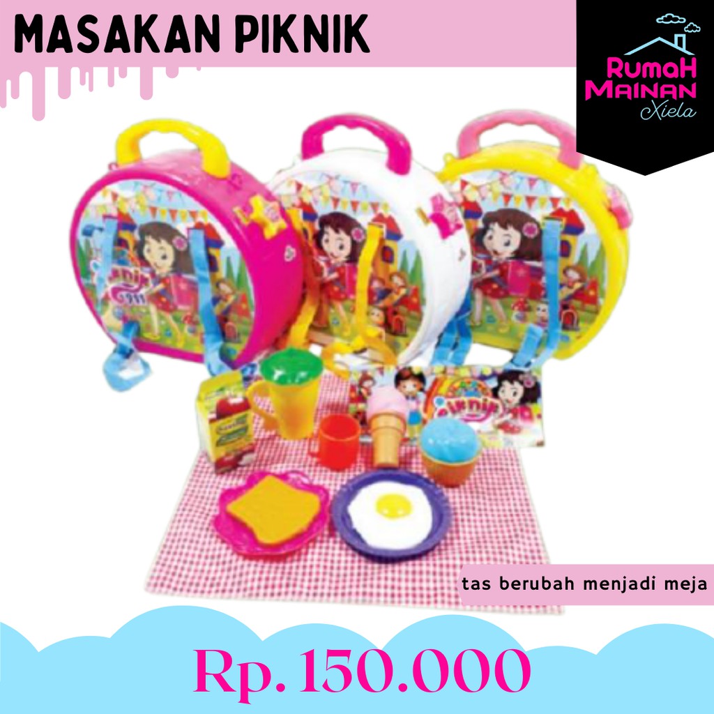 MASAKAN PIKNIK - MAINAN ALAT SET PIKNIK - 1509