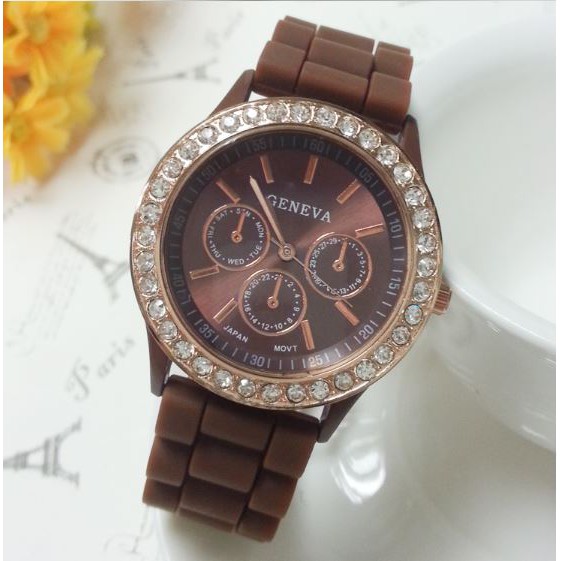 Jam Tangan Wanita -Geneva - Strap Silikon