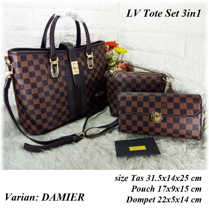 Lv Tote Set 3in1