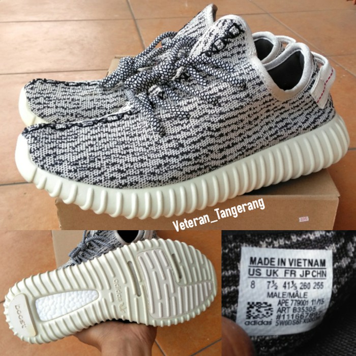 Sepatu Running Adidas Yeezy Boost 350 B35305 Grey White Premium, Promo untuk lari jogging olahraga | Shopee Indonesia