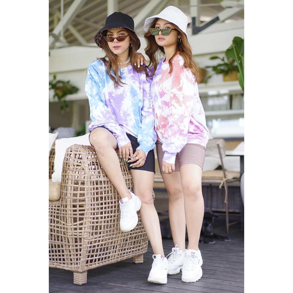 Colour Run Sweater Outerwear tie dye