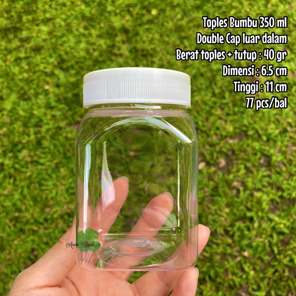 Toples jar bumbu 350 430 ml toples plastik murah jar bumbu murah laris