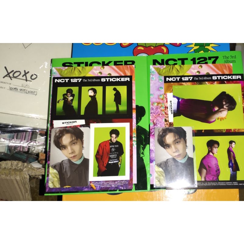 3RD FULL ALBUM NCT 127 STICKER STICKY VERSION PHOTOCARD JOHNNY POSTCARD JUNGWOO STICKER TAEYONG NO D