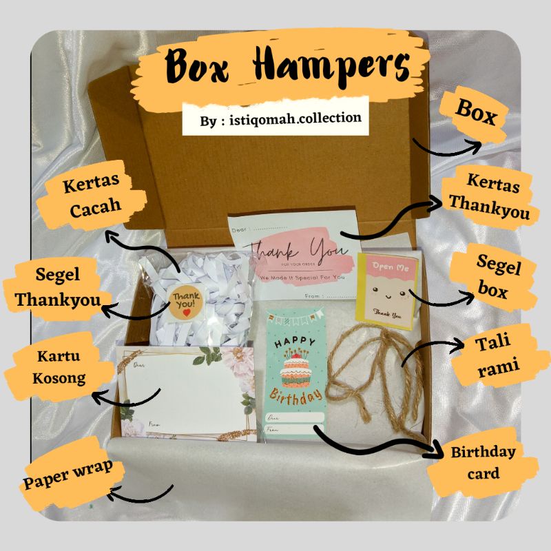 

Paket Lengkap Box hampers | Gift Box | Kardus hampers | Kotak Kado