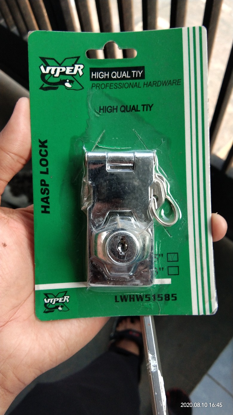 Overval 2.5 Inci Kunci Gembok Kait Putar / Overpal Hasp Lock