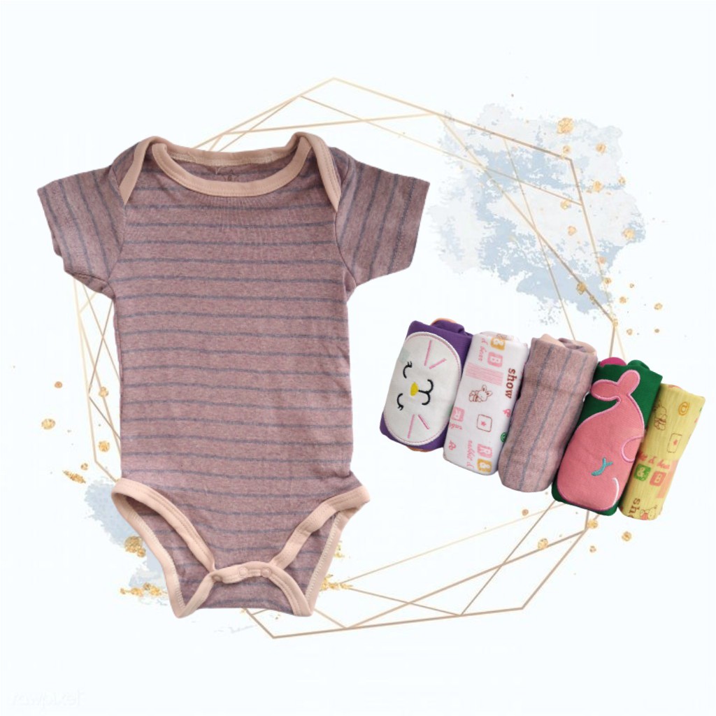 Jumper Lengan Pendek | Jumper Bayi 5 in 1