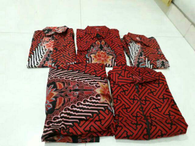 Batik Couple Keluarga - Bisa Cod - Couple Batik Indonesia Sarimbit Gamis Familly  - Batik Putra Hadi