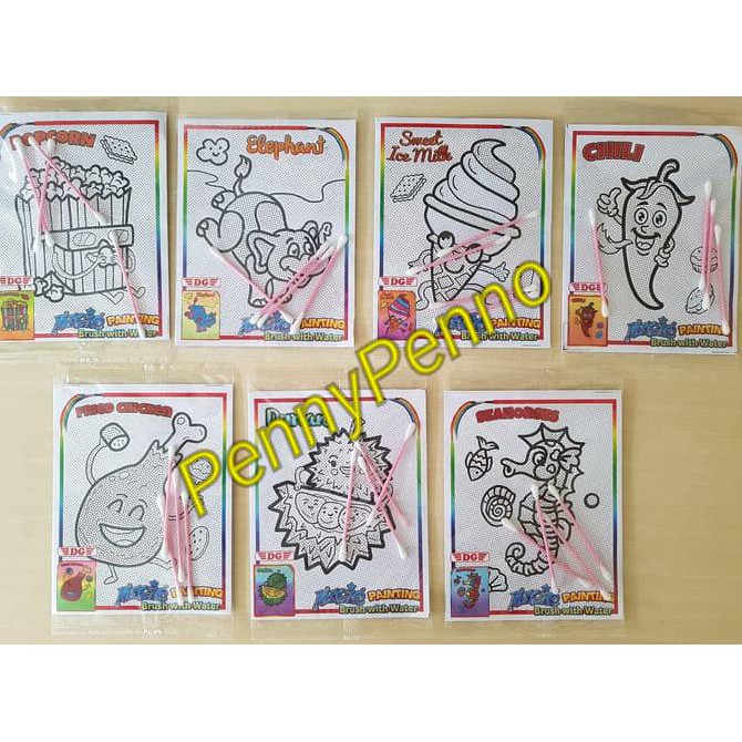 

Mainan Edukasi Magic Painting/ Mewarnai Cat Air Cotton Bud Terlaris