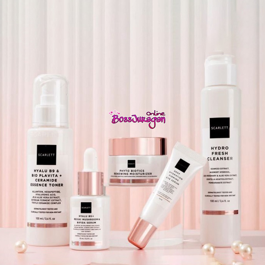 (BOSS) Scarlett Whitening Age Delay SERIES Anti Aging | Cleanser -Essence Toner - Serum - Eye Serum - Moisturizer