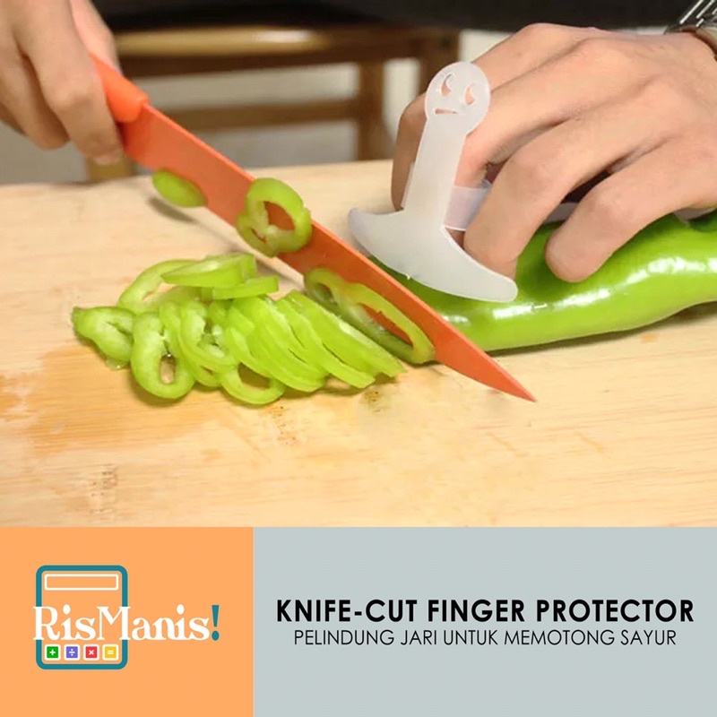 KNIFE-CUT FINGER PROTECTOR - Alat Pelindung Jari Pisau Potong Buah Daging Sayur Tangan Anti Teriris