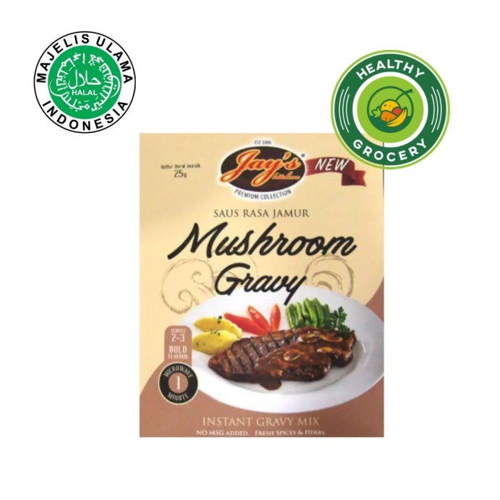 

ds001vv Jay'S Instant Gravy Mix / Mushroom Gravy / Saus Steak Fsfs201
