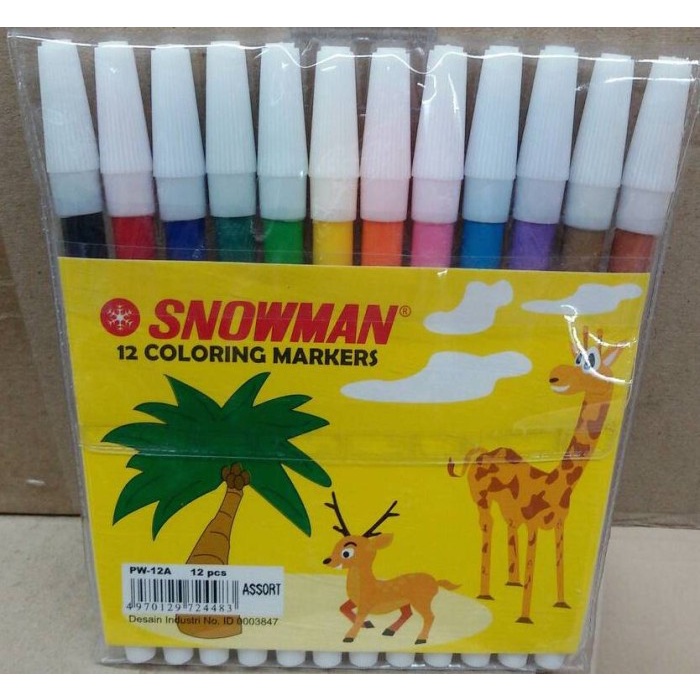 

Diskon Spidol Kecil Snowman 12 Warna Promo