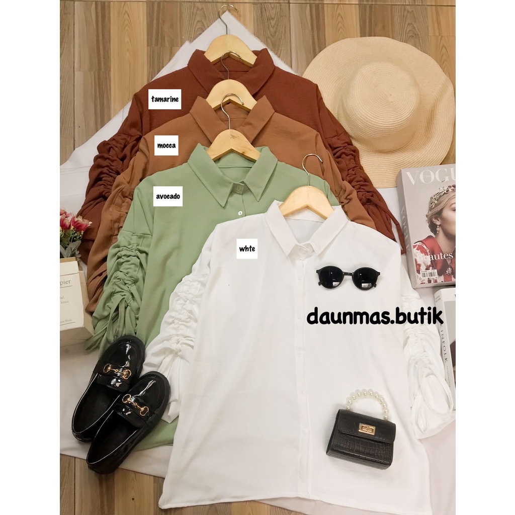 1KG MUAT 5PCS | JANETA TOP ATASAN BLOUSE SERUT AIRFLOW CRINKLE HITS HITS OOTD FASHION WANITA TERBEST SELLER