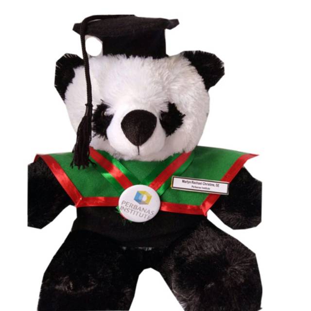 Boneka Wisuda Panda Terlaris + Gratis Pakaging Cantik &amp; Lucu