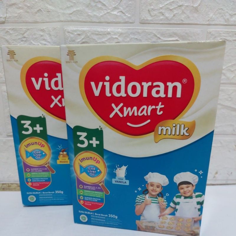 VIDORAN XMART 3+ RASA MADU &amp; VANILA 350 GR EXP 2024