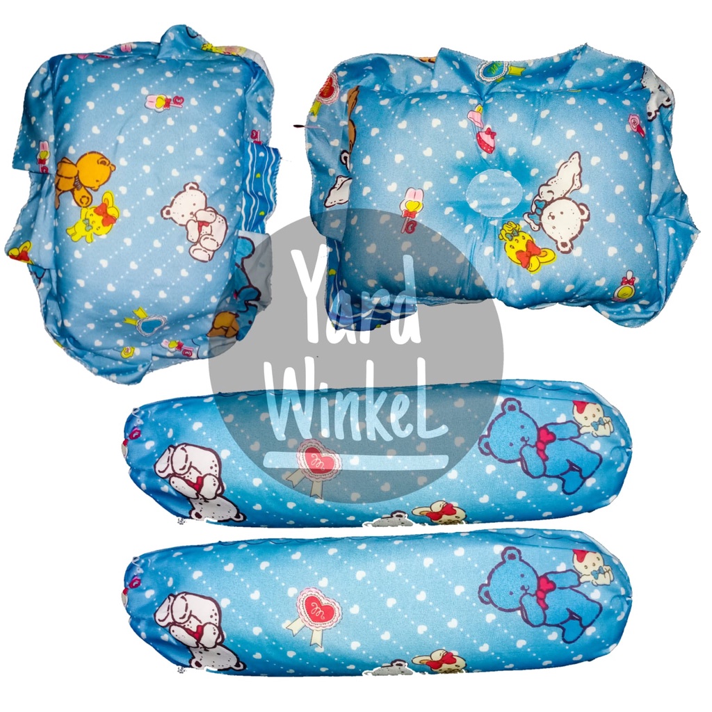 1 Set Bantal Bayi CHEKIDDO SNI - Set Bantalan Bayi (Bantal peang, Bantal, Guling
