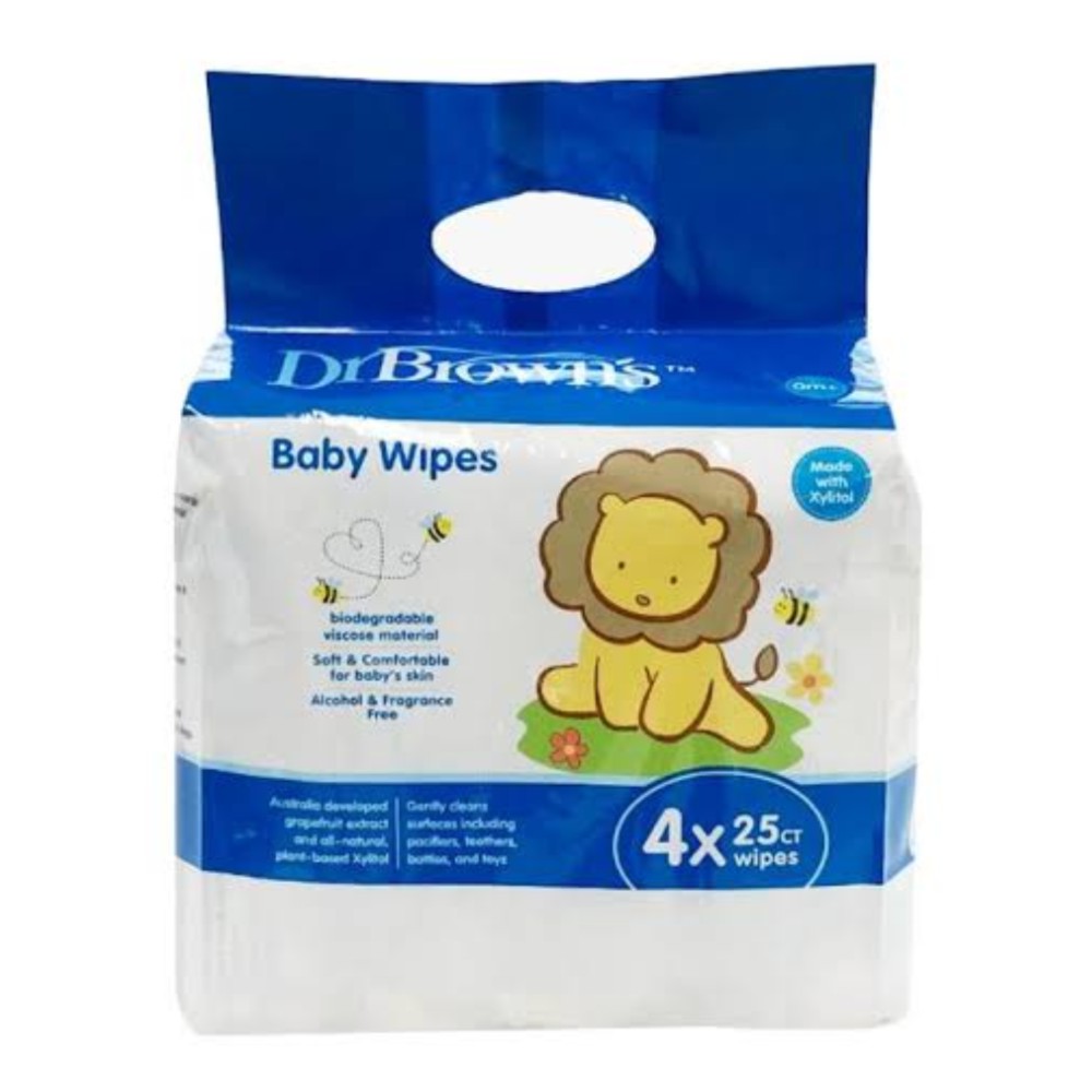 DR BROWNS Baby Wipes 1 Bag Isi 4 Pack Tisu Dr Brown dr brown’s