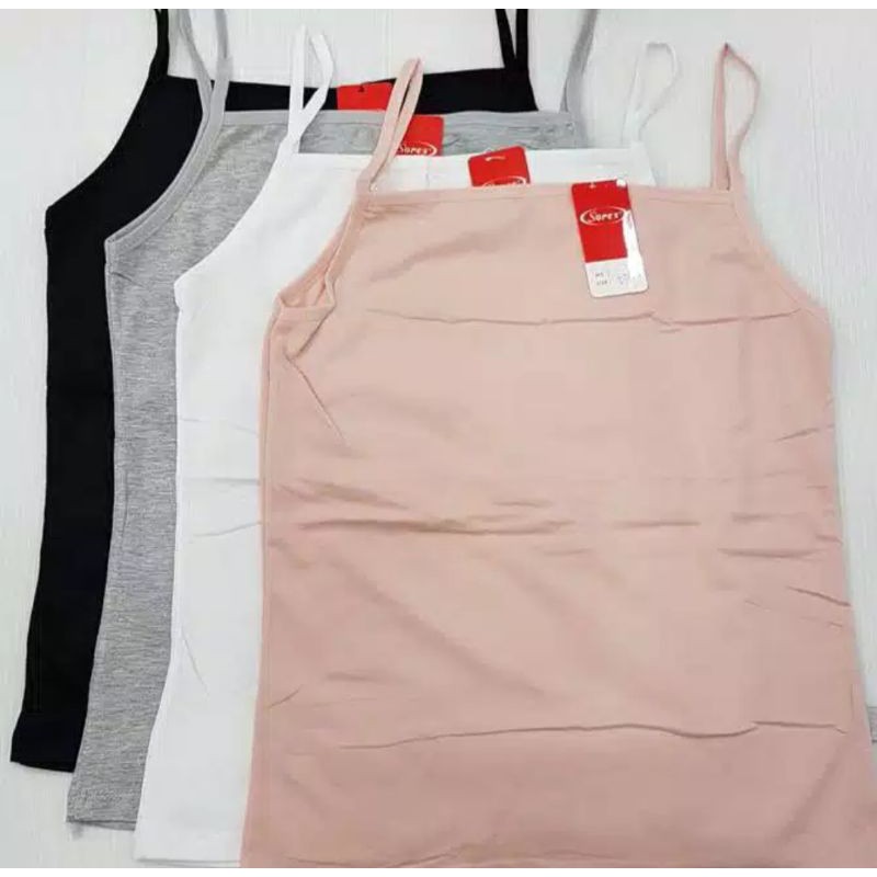 TANK TOP/ CAMISOL WANITA TALI KECIL SOREX 336