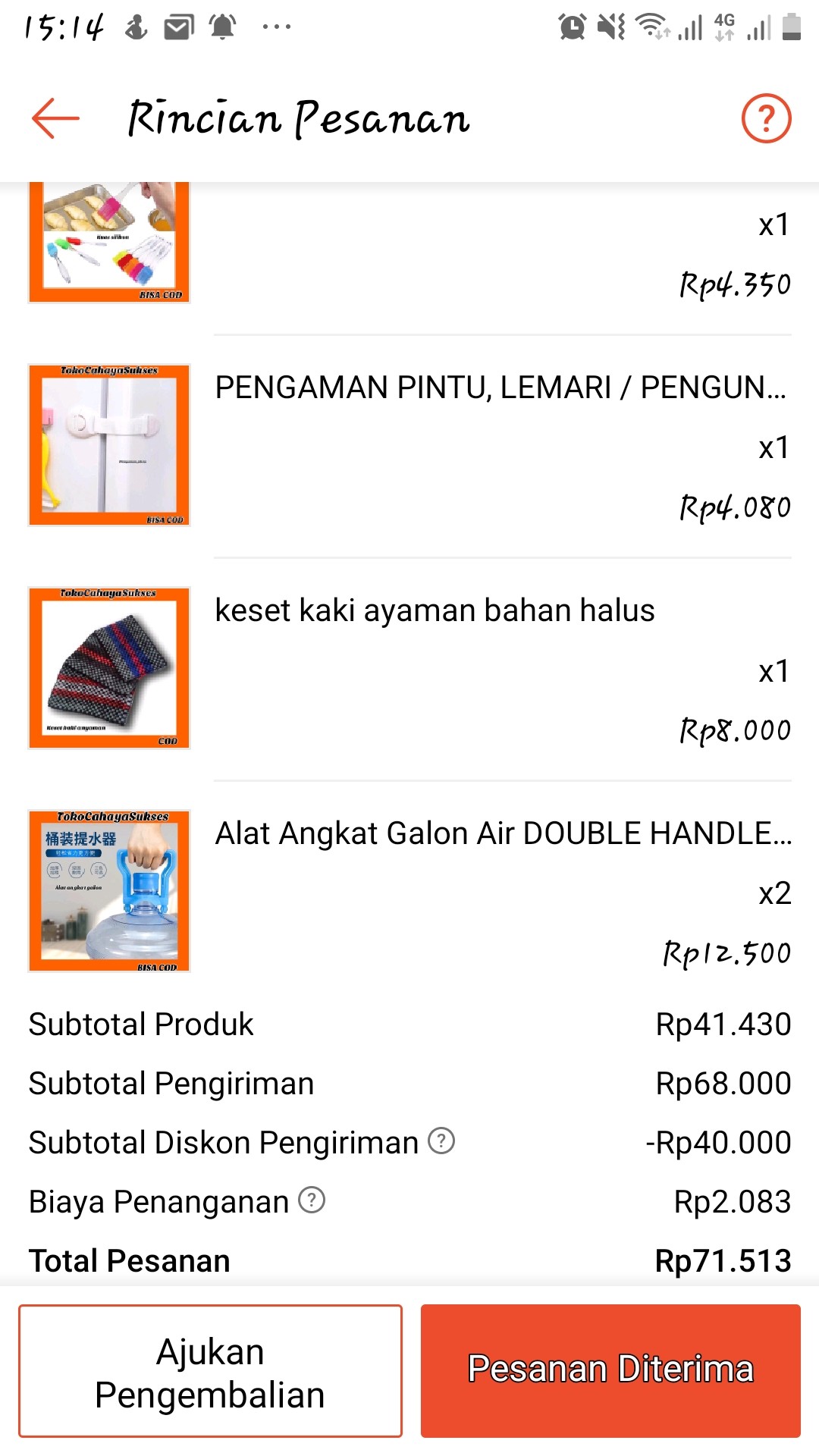 Pengaman Pintu, Lemari / Pengunci Pintu, Lemari (putih)