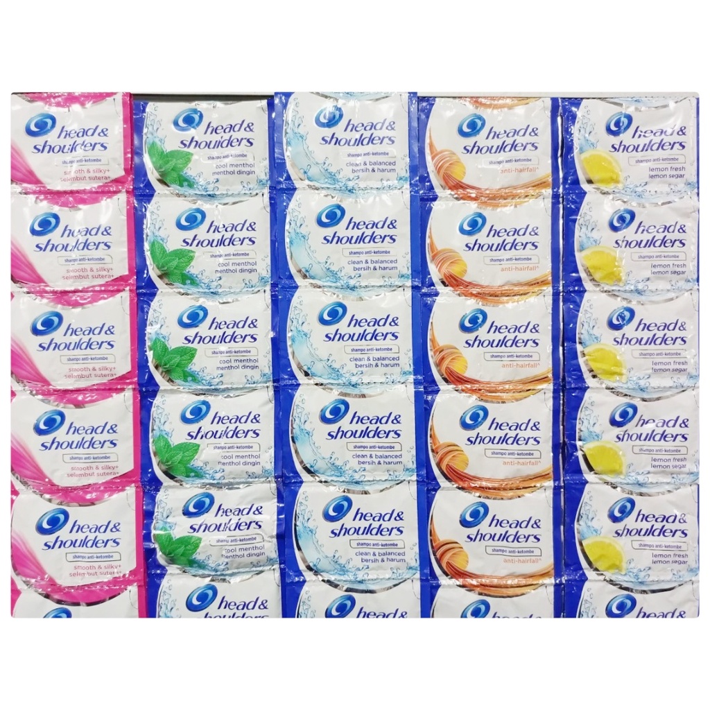 10 sachet head and shoulders shampoo