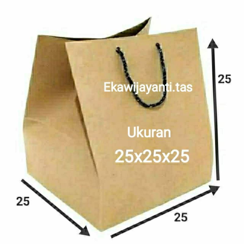 

paper bag dus nasi ukuran 25x25