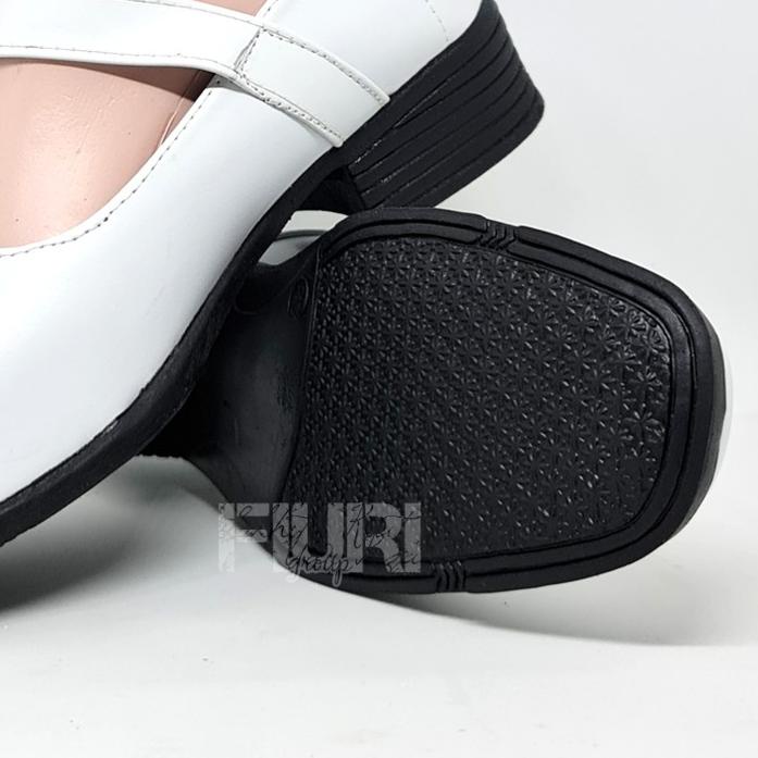 ◘ FIURI - SEPATU PANTOFEL WANITA TALI PUTIH - SEPATU FORMAL WANITA ✫