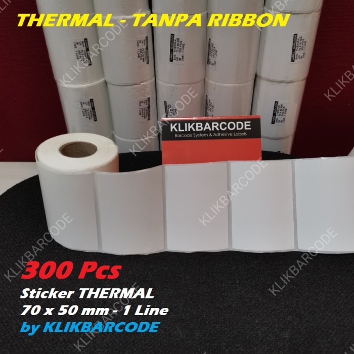 

MURAH LABEL THERMAL | TERMAL 70mm x 50mm | 70X50 BISA UNTUK XPRINTER 300PCs