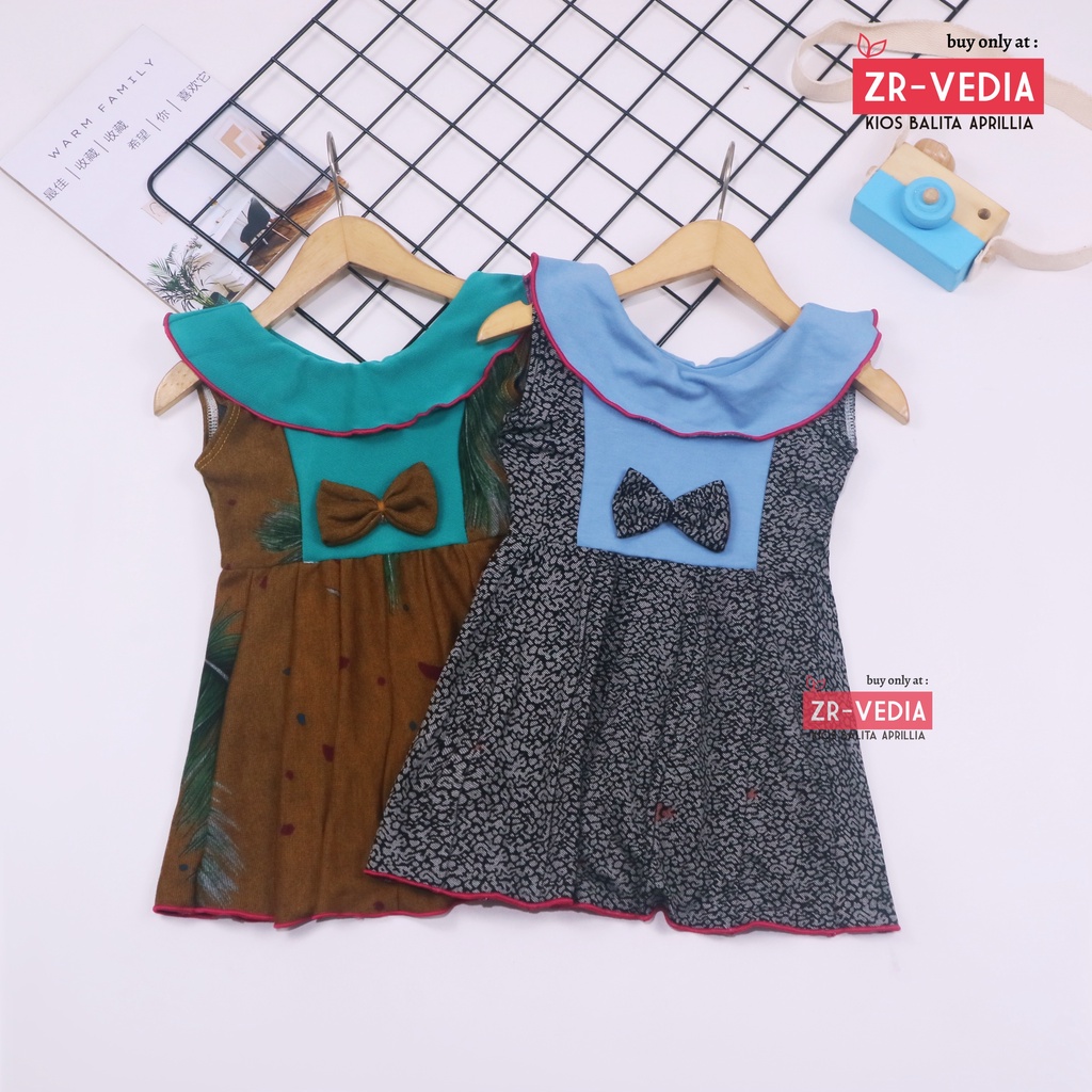 Dress Batik uk Bayi 0-12 Bulan / Dres Anak Perempuan Pakaian Baju Atasan Pesta Formal Kids Baby