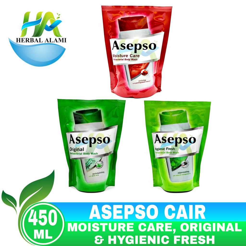 Sabun Cair Asepso REFIL 450 ml - Sabun Mandi Cair