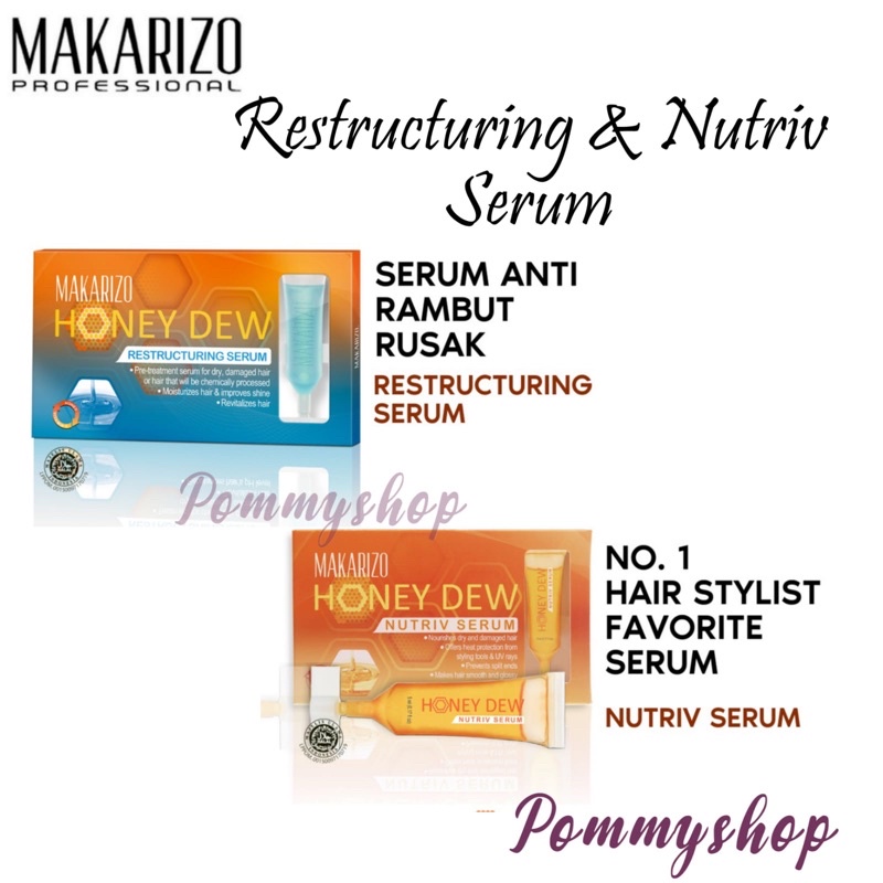 Makarizo Professional Honey Dew Restucturing Serum &amp; Nutriv Serum 5ml