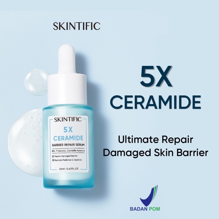 ★ BB ★ SKINTIFIC 5X Ceramide Skin Barrier Repair Serum Scientific Power Repairing Essence Facial Skin Serum 20ml [BPOM]