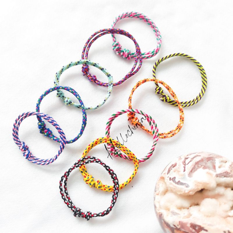 GELANG PERUSIK POLOS Prusik Type Sliding Knot DIY bracelet friendship