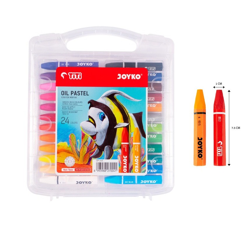 

Oil Pastel Krayon Minyak JOYKO OP-24S 24 Warna Colors / oil pastel 24 warna
