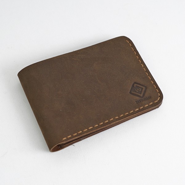 Jayuwan JCH Dompet Full Kulit Sapi Asli Crazy Horse Bifold Handmade