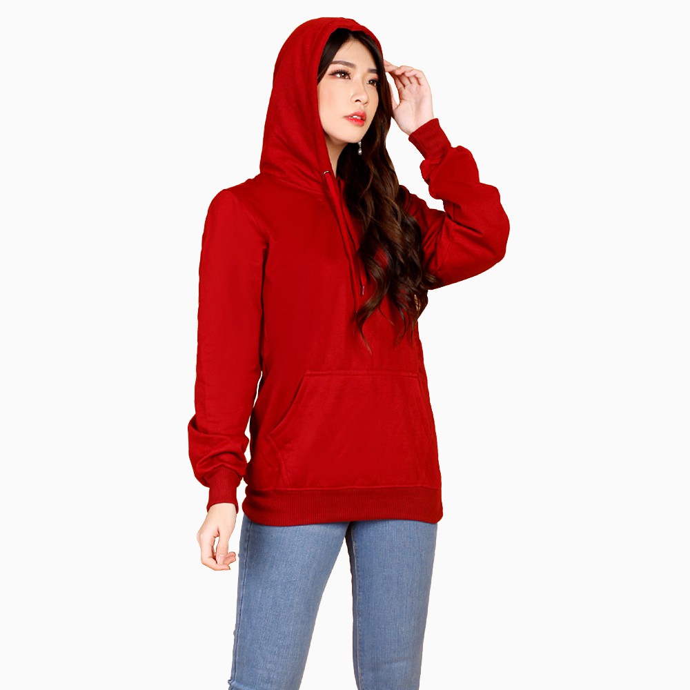 Sweater hoodie wanita Gaya Jumper Korea - XSHOP Fleece girl