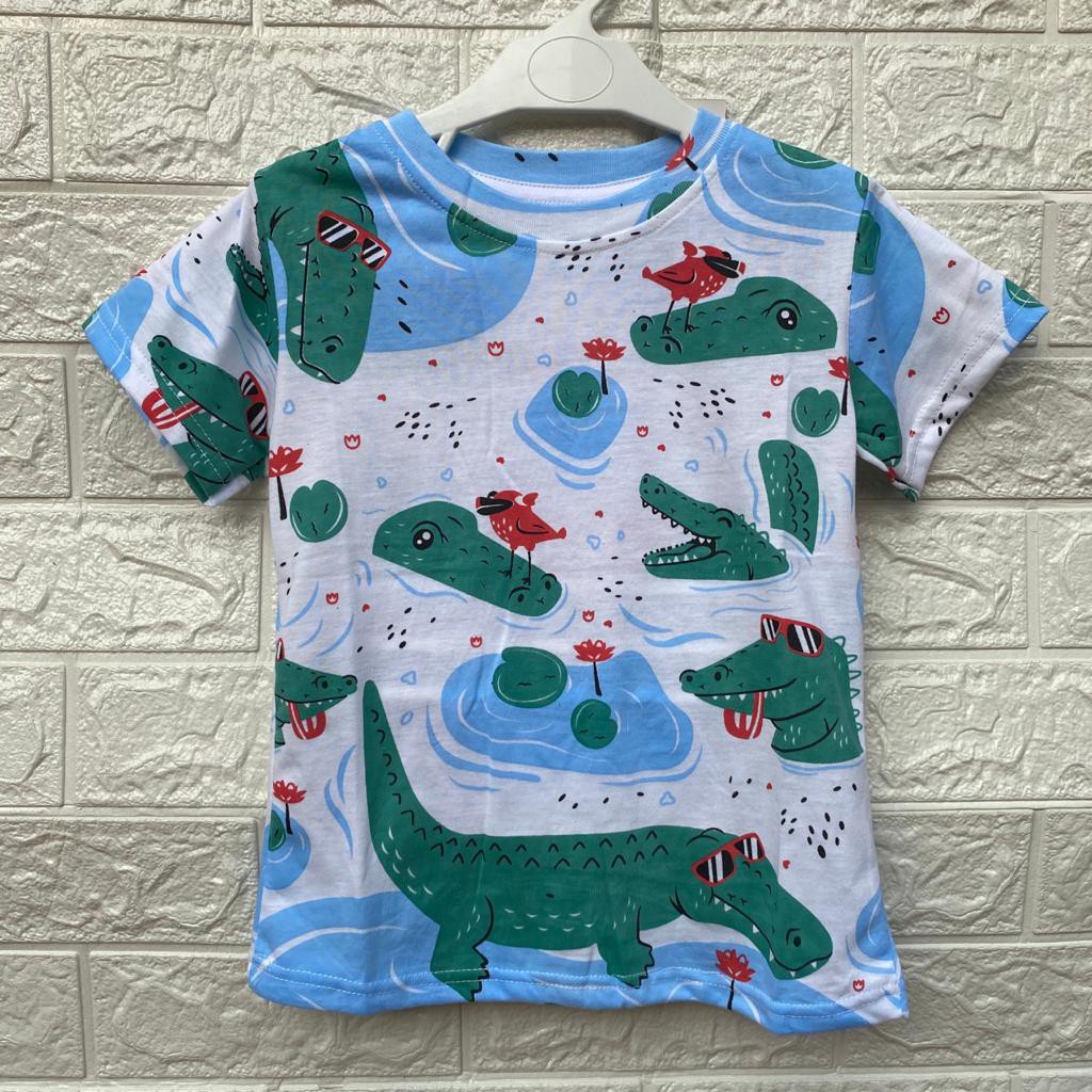 Kaos Anak Fullprint Laki-laki Motif BUAYA CROCODIL HOTOLI.ID