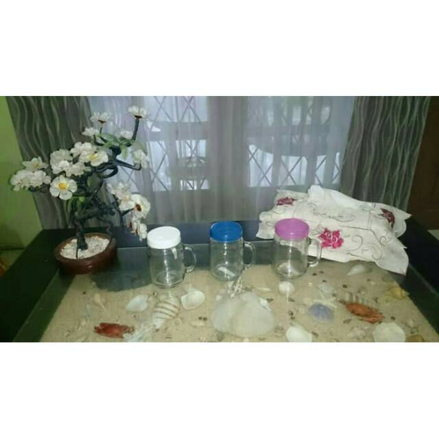 Mug Jar Glass Cafe Infused Water Jar 250 ml