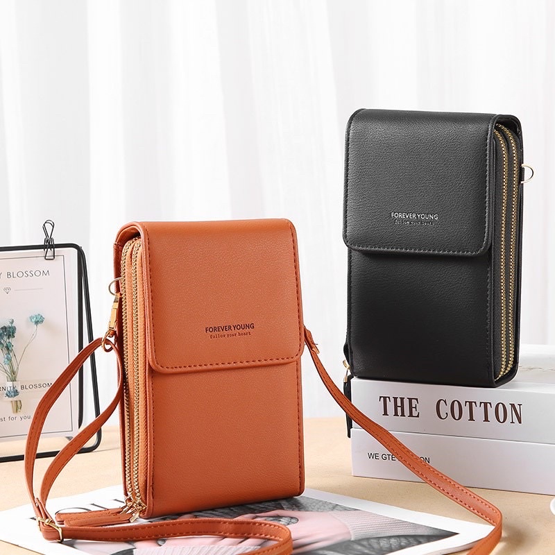 Tas selempang wanita Tas dompet multifungsi Tas Hp kekinian Tas dompet import korea 75.ID Tas hp tra