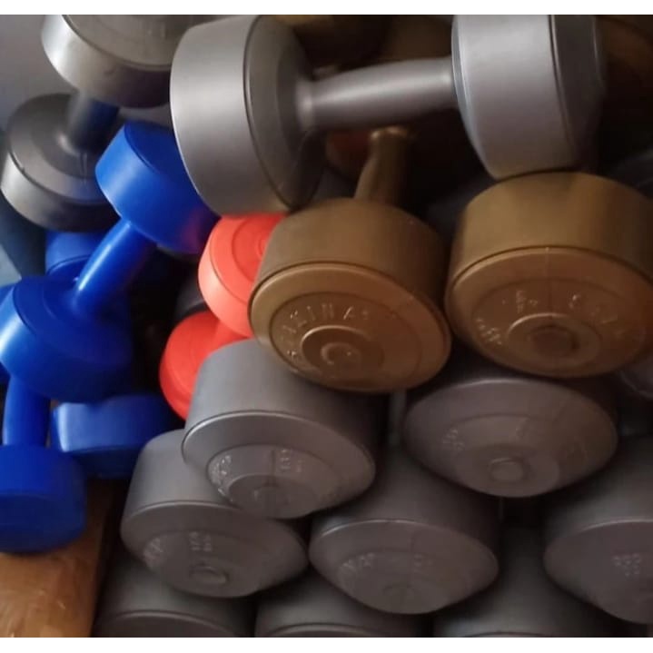 Barbel Dumbell plastik Win star 4 kg Harga 2 Pcs UD ILHAM SHOP