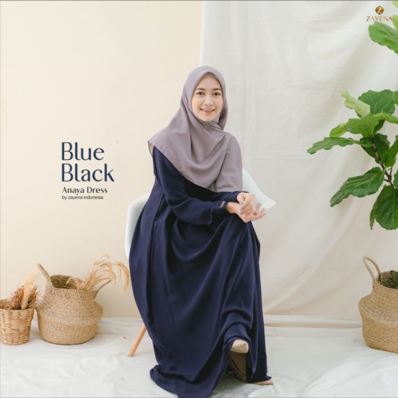 Abaya Polos Anaya Abaya by Zayena