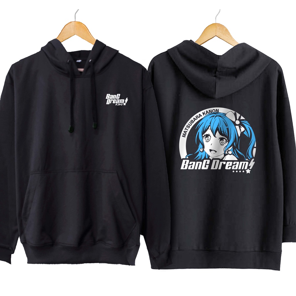 Jaket hoodi ejumper japan game KANON MATSUBARA hello happy world - BANG DREAM material cotton fleece