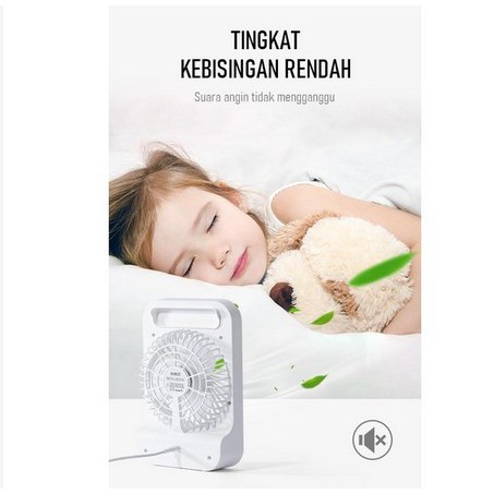 ITSTORE Robot RT-BF14 2000mAh 5 Inch Fan Portable Desktop Fan &amp; LED BF 14 Recharger