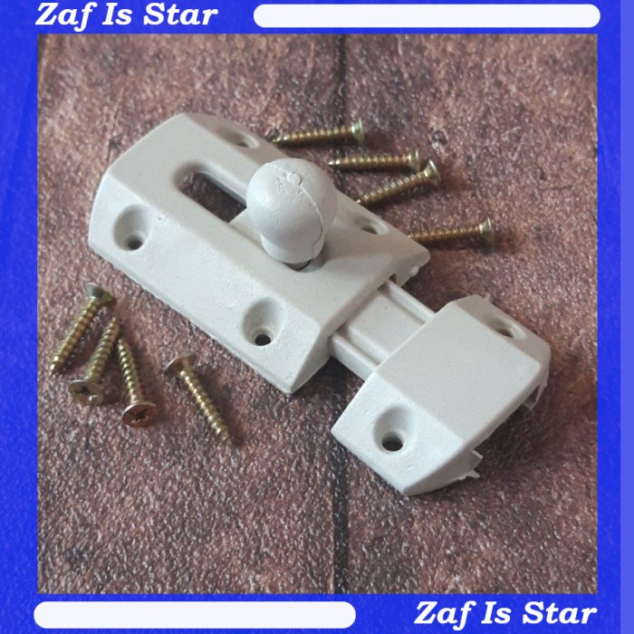 Kunci Pintu Plastik / Grendel Pintu Plastik