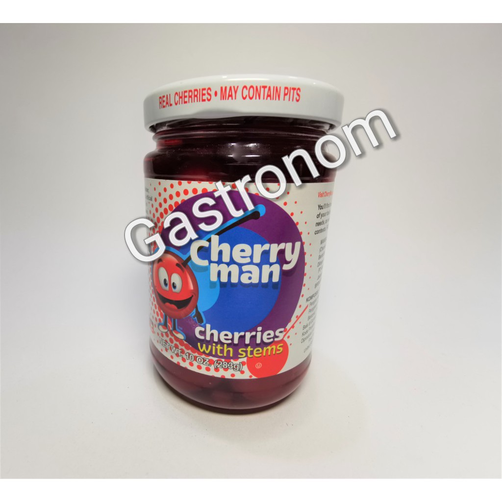 

Cherryman Red Cherries with stems/Buah Cherry dengan tangkai 283gr