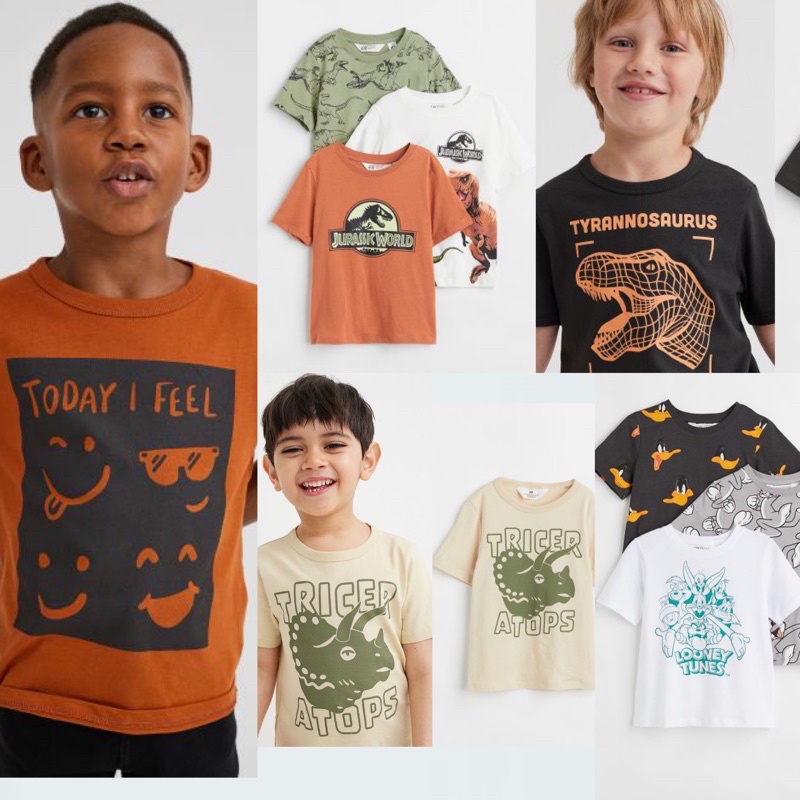 HNM 2t 3t 4t kids tshirt tee kaos anak HM original laki cowok