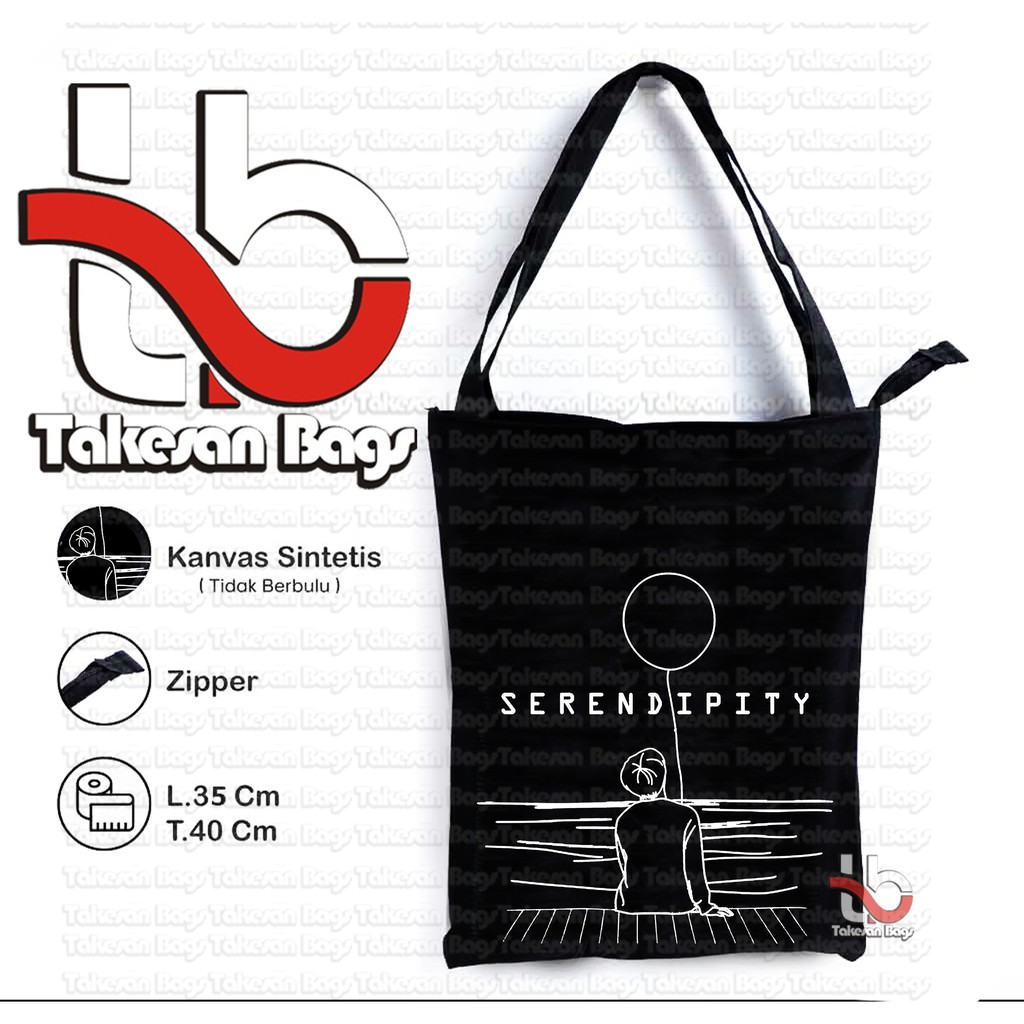 Takesanbags Bandung - Tas Tote Bag Wanita Penutup Resleting Ukuran 39X33 Motif K-Pop