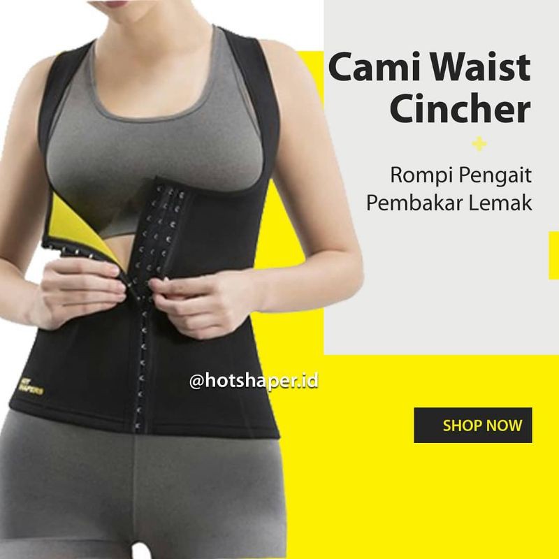 KORSET CAMI HOT SHAPER CHINCER KAOS PENGAIT PELANGSING TUBUH WANITA PELANGSING PERUT PENGECIL PERUT