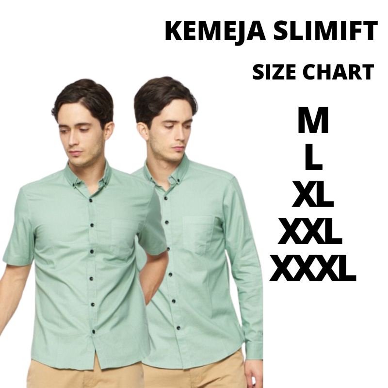 kemeja pria lengan panjang hijau sage hijau tosca hem lengan pendek hijau sage  toscapolos slimfit h