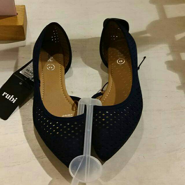 FLAT SHOES RUBI ORI PIPER LASER - NAVI